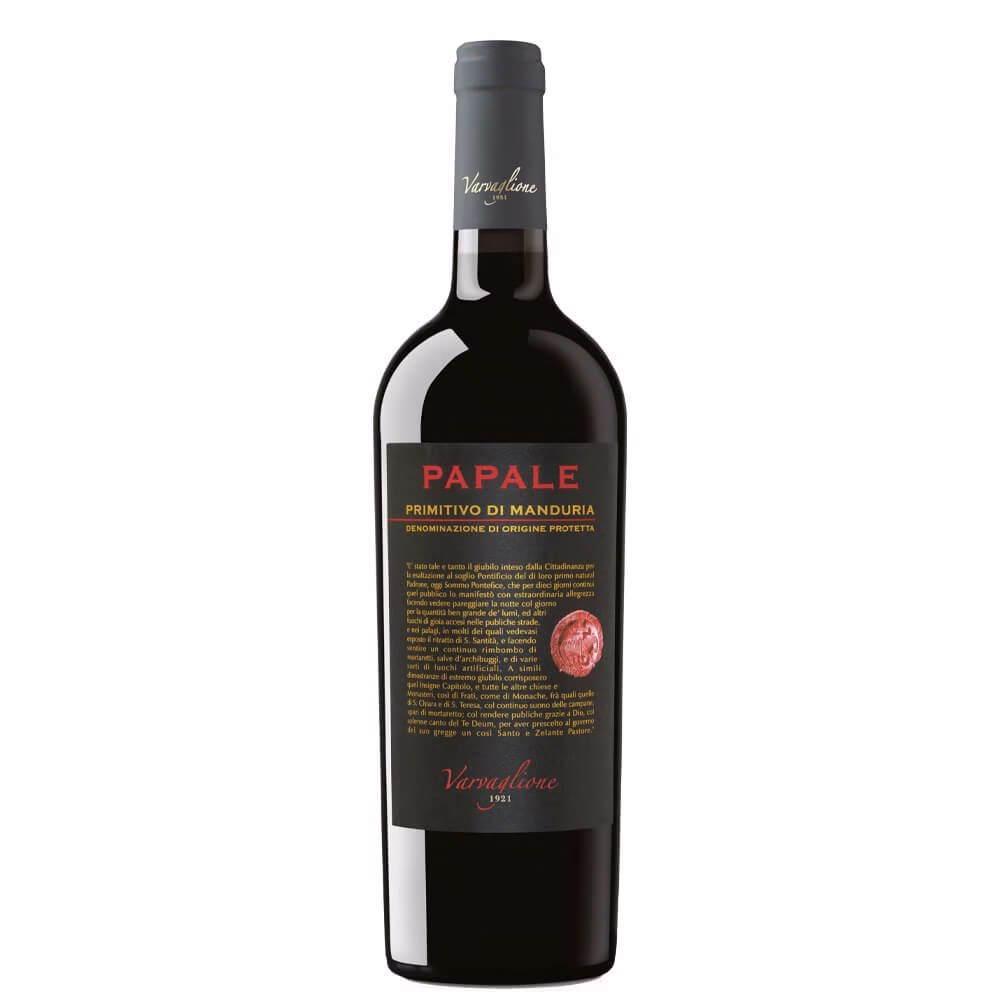Primitivo di Manduria DOP Papale - Varvaglione Cl.75 - fontanella shop